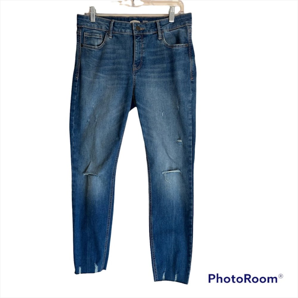 Old Navy Rockstar Super Skinny Blue Jeans, Size 10